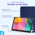 Samsung Galaxy Tab A 10.1 (2019) Hoes Luxe Tri-Fold Book Case Kunst Leer Blauw afbeelding 3