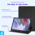Samsung Galaxy Tab A7 Lite Hoes Luxe Tri-Fold Book Case Kunst Leer Zwart afbeelding 3
