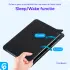 Samsung Galaxy Tab A7 Lite Hoes Luxe Tri-Fold Book Case Kunst Leer Blauw afbeelding 7