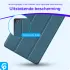 Samsung Galaxy Tab A7 Lite Hoes Luxe Tri-Fold Book Case Kunst Leer Blauw afbeelding 2
