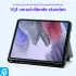 Samsung Galaxy Tab A7 Lite Hoes Luxe Tri-Fold Book Case Kunst Leer Blauw afbeelding 5