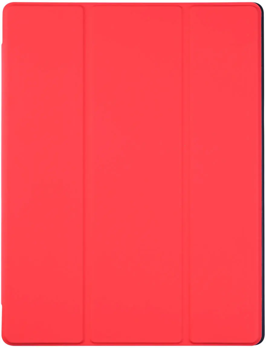 Samsung Galaxy Tab A8 Hoes Luxe Tri-Fold Book Case Kunst Leer Rood afbeelding 9