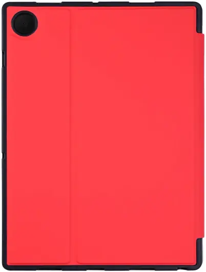 Samsung Galaxy Tab A8 Hoes Luxe Tri-Fold Book Case Kunst Leer Rood afbeelding 8