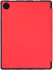 Samsung Galaxy Tab A8 Hoes Luxe Tri-Fold Book Case Kunst Leer Rood afbeelding 8