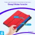 Samsung Galaxy Tab A8 Hoes Luxe Tri-Fold Book Case Kunst Leer Rood afbeelding 3