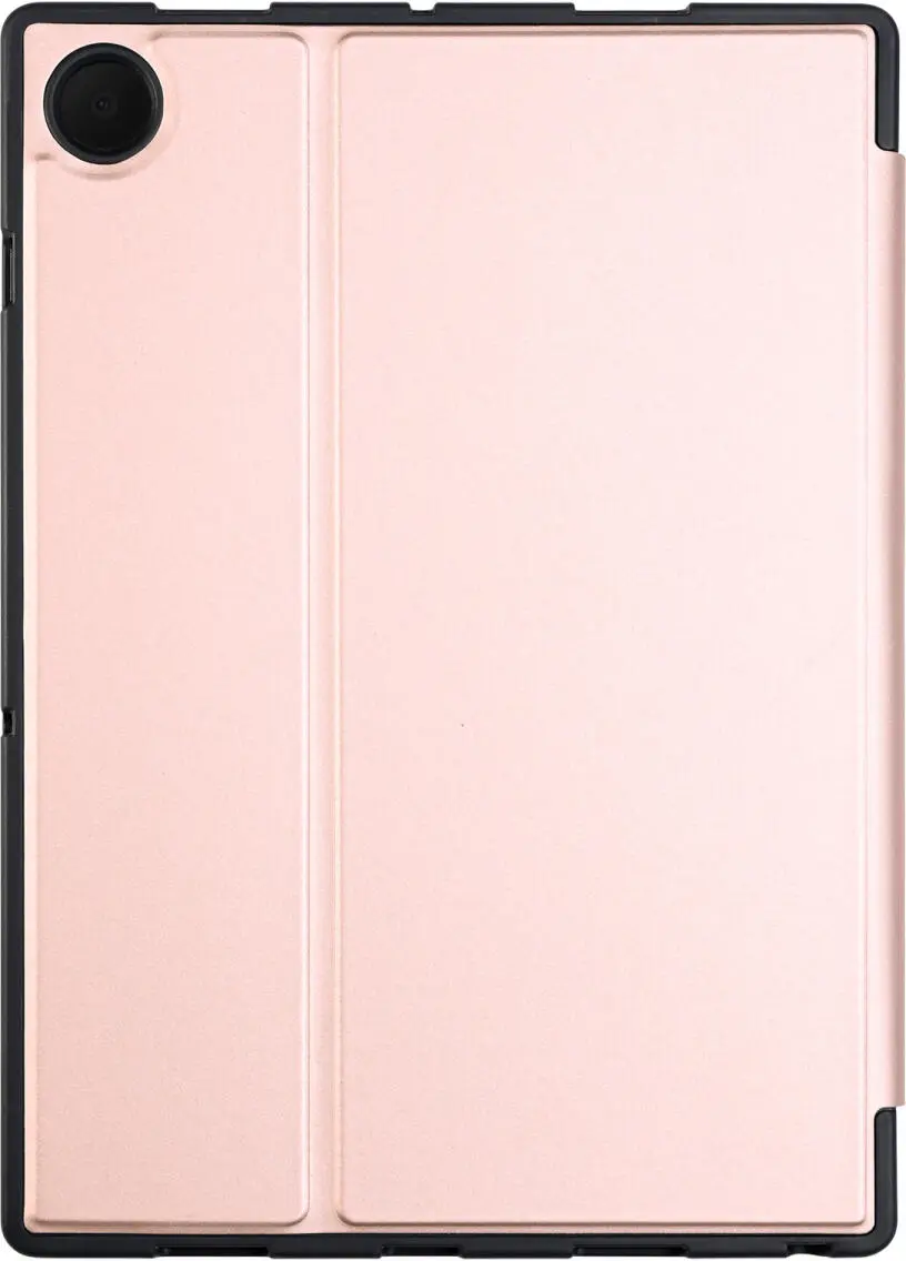 Samsung Galaxy Tab A8 Hoes Luxe Tri-Fold Book Case Kunst Leer Roze afbeelding 9