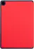 Samsung Galaxy Tab A9 Hoes Luxe Tri-Fold Book Case Kunst Leer Rood afbeelding 8