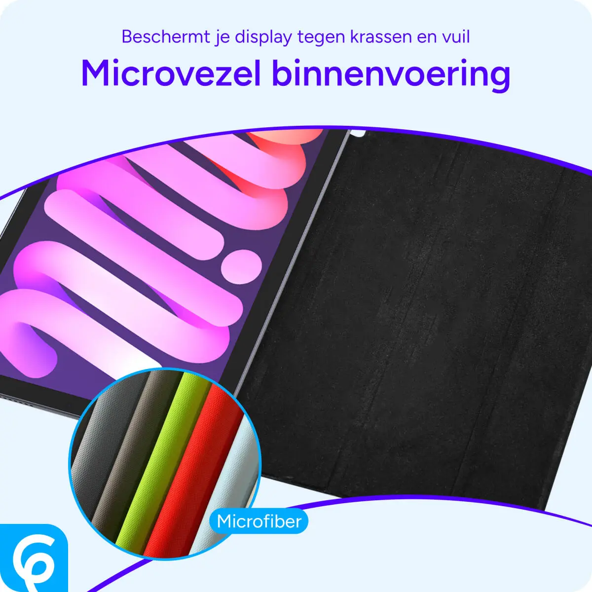 Samsung Galaxy Tab A9 Plus Hoes Luxe Tri-Fold Book Case Kunst Leer Zwart afbeelding 4