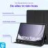 Samsung Galaxy Tab A9 Plus Hoes Luxe Tri-Fold Book Case Kunst Leer Zwart afbeelding 3