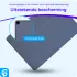 Samsung Galaxy Tab A9 Plus Hoes Luxe Tri-Fold Book Case Kunst Leer Blauw afbeelding 2