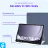Samsung Galaxy Tab A9 Plus Hoes Luxe Tri-Fold Book Case Kunst Leer Blauw afbeelding 3