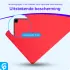 Samsung Galaxy Tab A9 Plus Hoes Luxe Tri-Fold Book Case Kunst Leer Rood afbeelding 2
