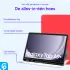 Samsung Galaxy Tab A9 Plus Hoes Luxe Tri-Fold Book Case Kunst Leer Rood afbeelding 3