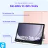 Samsung Galaxy Tab A9 Plus Hoes Luxe Tri-Fold Book Case Kunst Leer Roze afbeelding 3