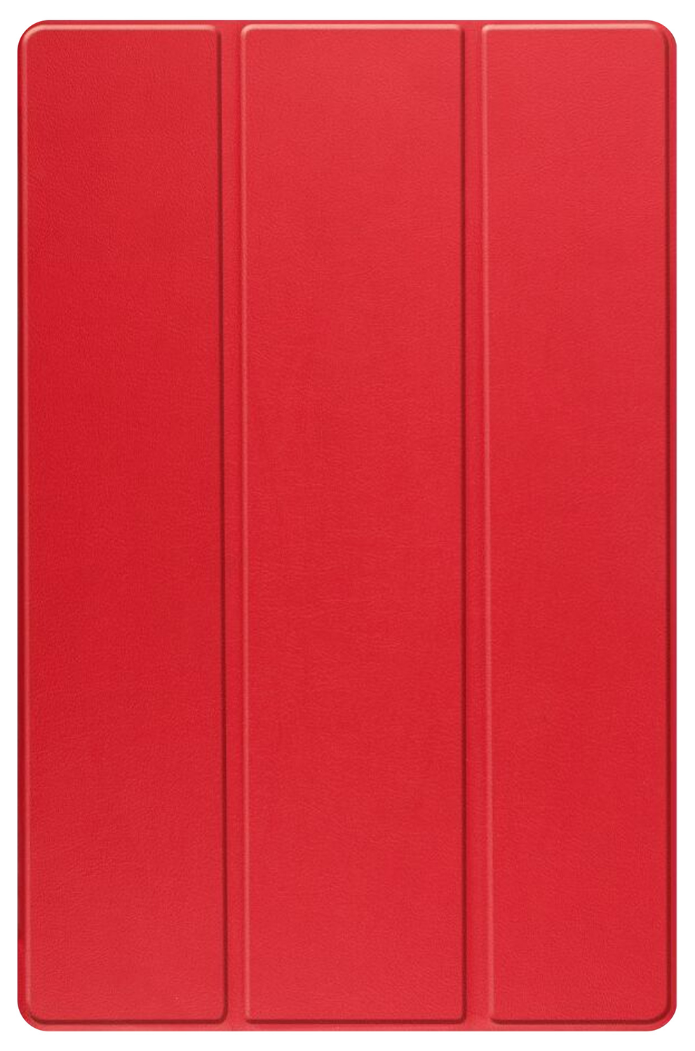 Samsung Tab S10 Ultra / S9 Ultra Hoes Luxe Tri-Fold Book Case Kunst Leer Rood afbeelding 9