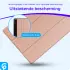 Samsung Tab S10 Ultra / S9 Ultra Hoes Luxe Tri-Fold Book Case Kunst Leer Roze afbeelding 2