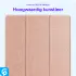 Samsung Tab S10 Ultra / S9 Ultra Hoes Luxe Tri-Fold Book Case Kunst Leer Roze afbeelding 6