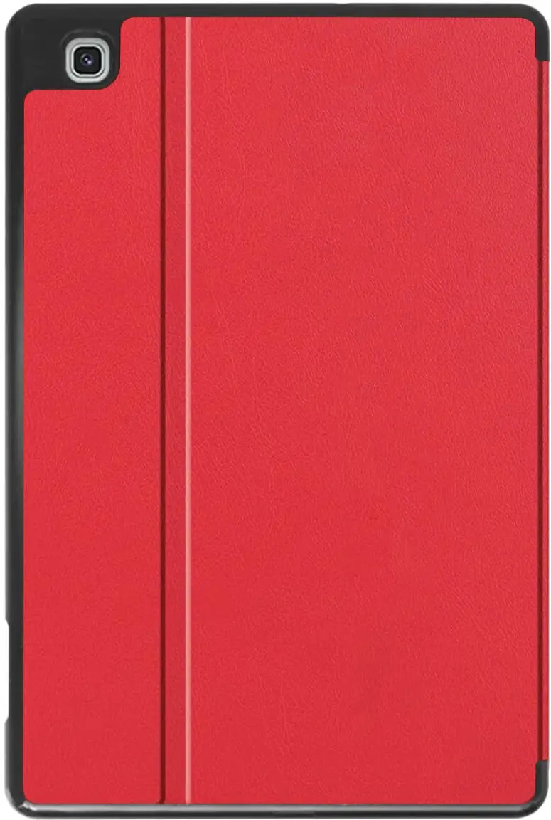 Samsung Galaxy Tab S6 Lite Hoes Luxe Tri-Fold Book Case Kunst Leer Rood afbeelding 8