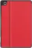 Samsung Galaxy Tab S6 Lite Hoes Luxe Tri-Fold Book Case Kunst Leer Rood afbeelding 8