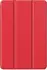 Samsung Galaxy Tab S6 Lite Hoes Luxe Tri-Fold Book Case Kunst Leer Rood afbeelding 9