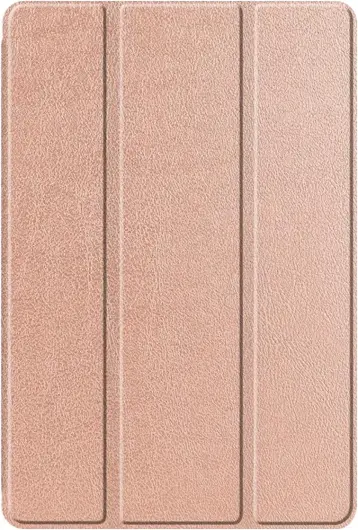 Samsung Galaxy Tab S6 Lite Hoes Luxe Tri-Fold Book Case Kunst Leer Roze afbeelding 9