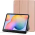 Samsung Galaxy Tab S6 Lite Hoes Luxe Tri-Fold Book Case Kunst Leer Roze