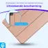 Samsung Galaxy Tab S6 Lite Hoes Luxe Tri-Fold Book Case Kunst Leer Roze afbeelding 2