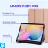 Samsung Galaxy Tab S6 Lite Hoes Luxe Tri-Fold Book Case Kunst Leer Roze afbeelding 3
