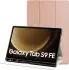 Samsung Galaxy Tab S9 / S9 FE Hoes Luxe Tri-Fold Book Case Kunst Leer Roze