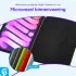 Google Pixel Tablet Hoes Luxe Tri-Fold Book Case Kunst Leer Zwart afbeelding 3