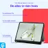 OnePlus Pad Go/Oppo Pad Neo/Air 2 Hoes Luxe Tri-Fold Book Case Kunst Leer Rood afbeelding 3