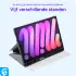 Lenovo Tab M10 Gen 3 Hoes Luxe Tri-Fold Book Case Kunst Leer Blauw afbeelding 6