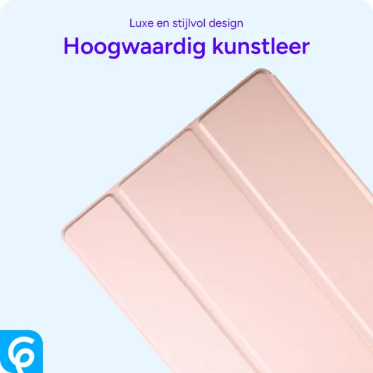 Lenovo Tab M10 Gen 3 Hoes Luxe Tri-Fold Book Case Kunst Leer Roze afbeelding 4