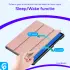 Lenovo Tab M10 Gen 3 Hoes Luxe Tri-Fold Book Case Kunst Leer Roze afbeelding 7