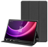Lenovo Tab P11 Gen 2 Hoes Luxe Tri-Fold Book Case Kunst Leer Zwart afbeelding 1