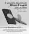 Ringke Silicone Samsung Galaxy S25 Ultra Hoesje MagSafe / Qi2 Back Cover Zwart afbeelding 5