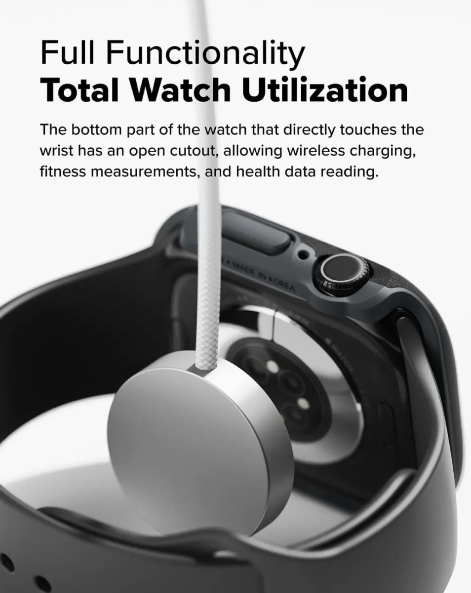 Ringke Onyx - Apple Watch 10 46MM Hoesje - Bumper Case Zwart afbeelding 4