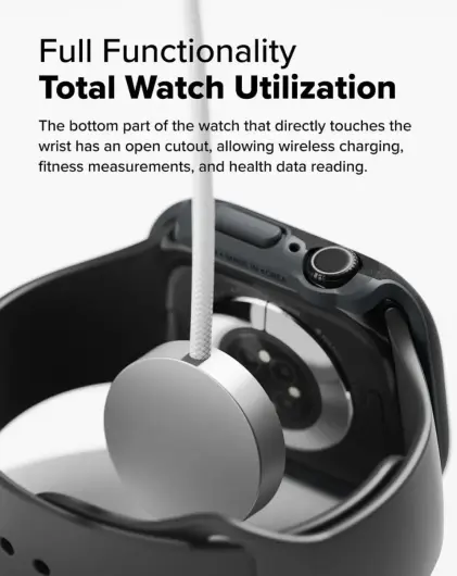Ringke Onyx - Apple Watch 10 46MM Hoesje - Bumper Case Zwart afbeelding 4