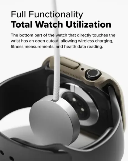 Ringke Onyx - Apple Watch 10 46MM Hoesje - Bumper Case Sand afbeelding 5