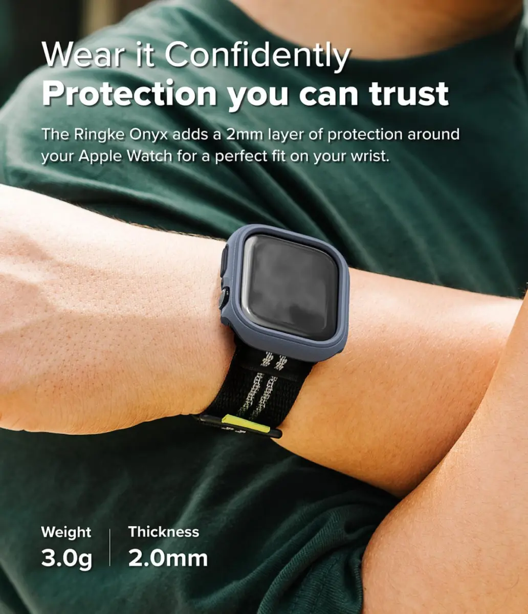 Ringke Onyx - Apple Watch 10 46MM Hoesje - Bumper Case Blauw afbeelding 5