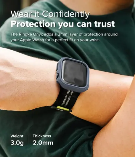 Ringke Onyx - Apple Watch 10 46MM Hoesje - Bumper Case Blauw afbeelding 5