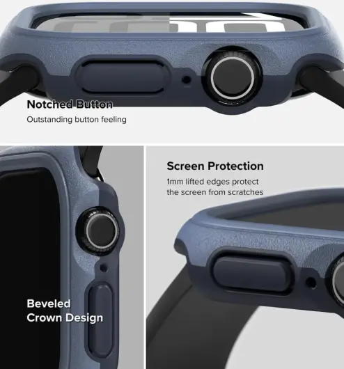 Ringke Onyx - Apple Watch 10 46MM Hoesje - Bumper Case Blauw afbeelding 9
