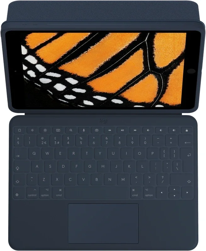 Logitech Rugged Combo 3 Touch Apple iPad 10.2 Hoes Keyboard Case Blauw afbeelding 2