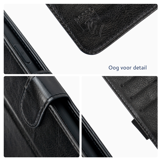 Rosso Element Nothing CMF Phone 2 Pro Hoesje Book Case Wallet Zwart afbeelding 2