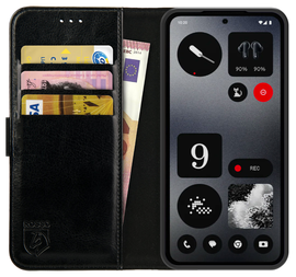 Rosso Element Nothing CMF Phone 2 Pro Hoesje Book Case Wallet Zwart
