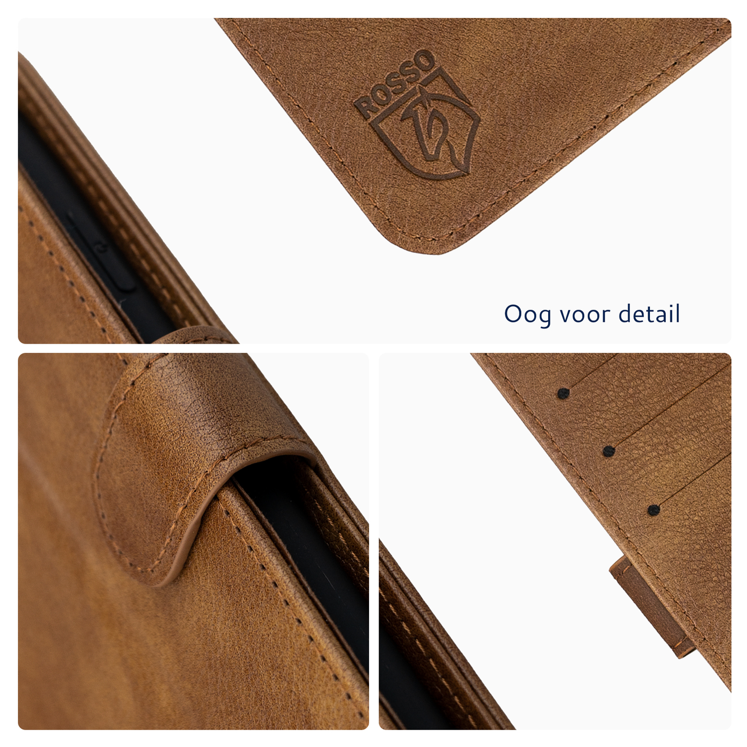 Rosso Element Nothing CMF Phone 2 Pro Hoesje Book Case Wallet Bruin afbeelding 4