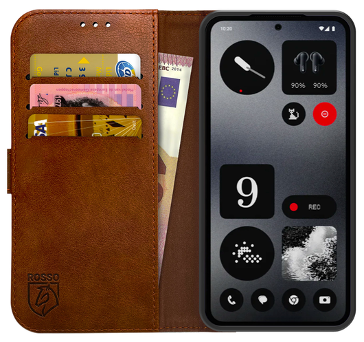 Rosso Element Nothing CMF Phone 2 Pro Hoesje Book Case Wallet Bruin afbeelding 1