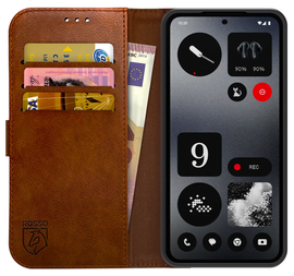 Rosso Element Nothing CMF Phone 2 Pro Hoesje Book Case Wallet Bruin