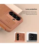 Nillkin Qin Pro Samsung Galaxy S25 Plus Hoesje Book Case met Camera Slider Bruin