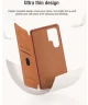 Nillkin Qin Pro Samsung Galaxy S25 Ultra Hoesje Book Case Camera Slider Bruin